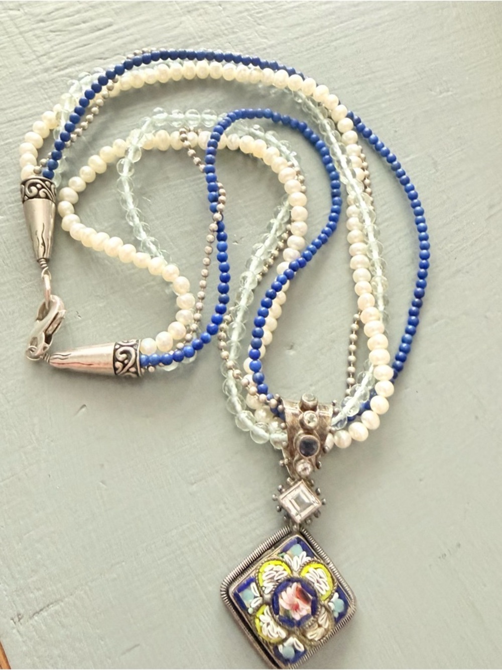 Mars & Valentine Multi Strand Necklace & Pendant